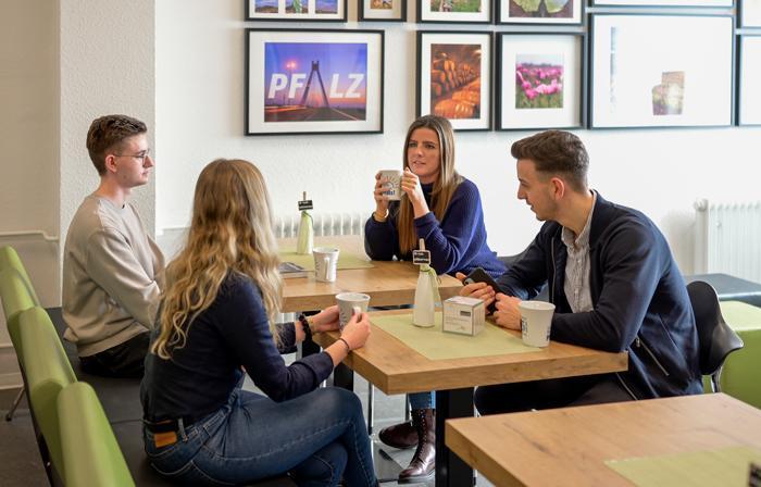 Mittagspause im Hotspot bei der RHEINPFALZ